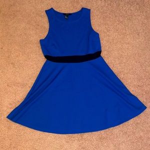 Royal blue skater dress
